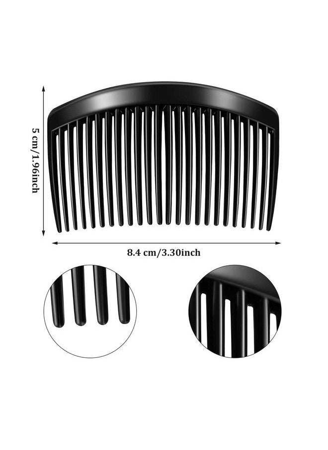 Chuangdi - 12 Pieces Plastic Side Hair Twist Comb French Twist Comb Hair Clips With Teeth For Fine Hair Accessories Women Girls 4 Colors (23 Teeth) - Image 1