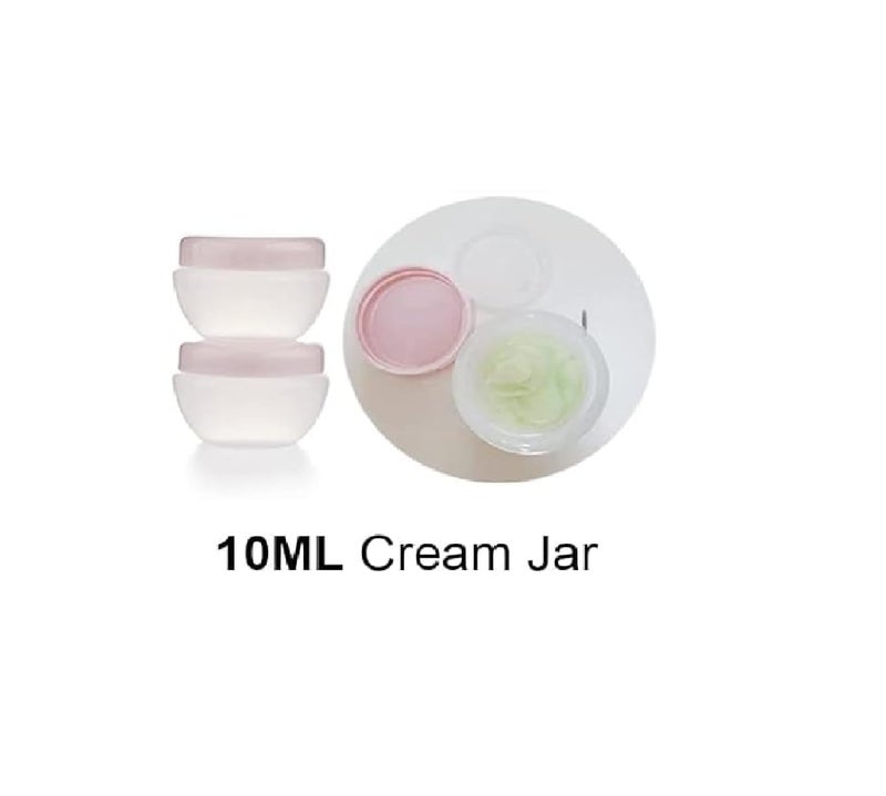 MVM Enterprise MVM Enterprise Empty Glass Jar Empty Clear Small Cosmetic containers Jars with Cap for Lip Balm Lip Scrubs Eye Shadow pigments Lotion Creams Lip Gloss Samples Reusable Cosmetic Container 2 pcs  - Image 3