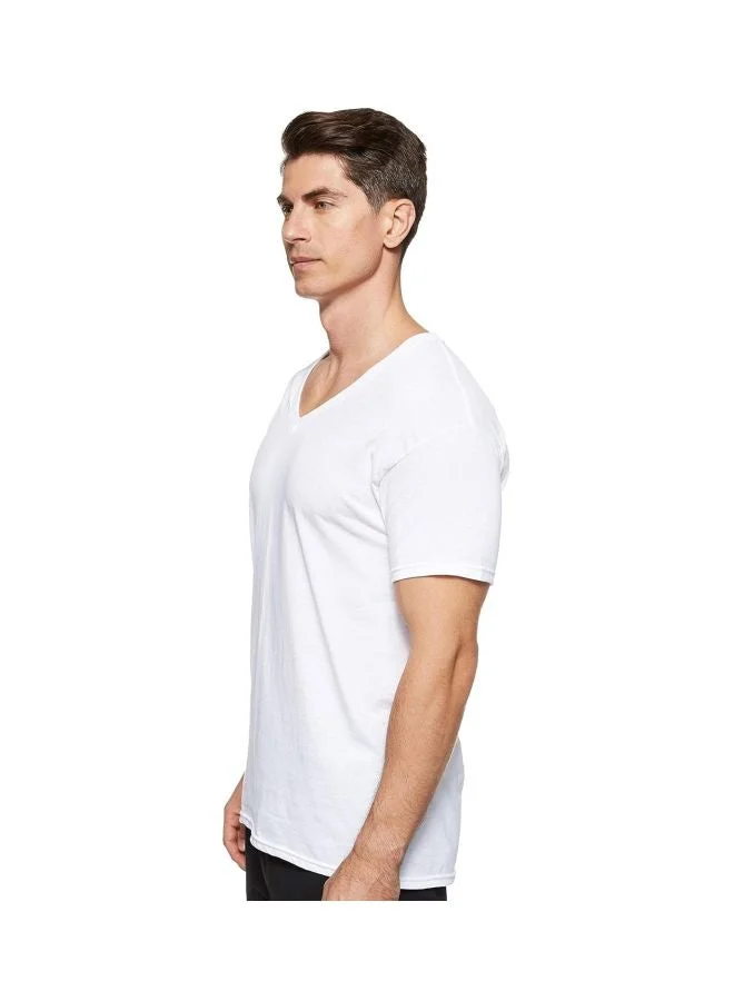Hanes  Hanes Mens 3 Pack V Neck T Shirt for Men | Best Price UAE