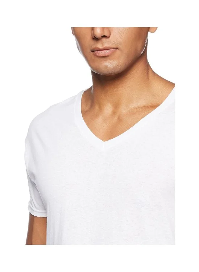 Hanes  Hanes Mens 3 Pack V Neck T Shirt for Men | Best Price UAE