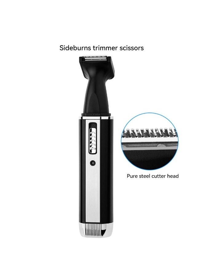 دالينغ ماكينة حلاقة شعر الوجه، ماكينة حلاقة كهربائية متعددة الاستخدامات للرجال، ماكينة حلاقة شعر الوجه القابلة لإعادة الشحن مع شفرة قابلة للشطف للوجه واللحية والرقبة - Image 5