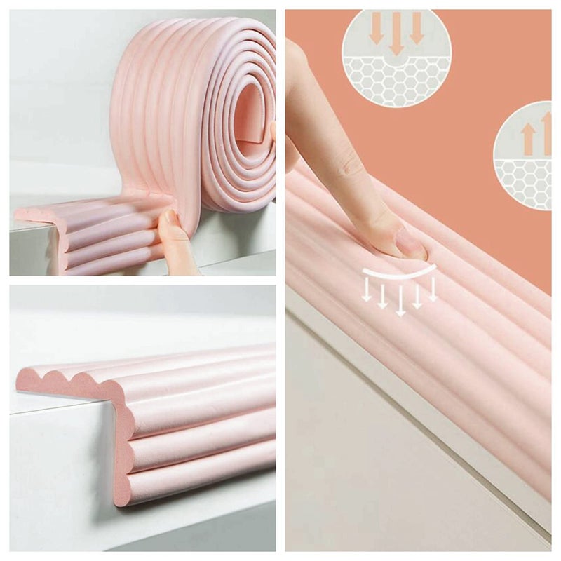 M2Cbridge Multifunctional Edge And Corner Guard Coverage Baby Safety Bumper Diy (Rice White 13.1Ft) - Image 5