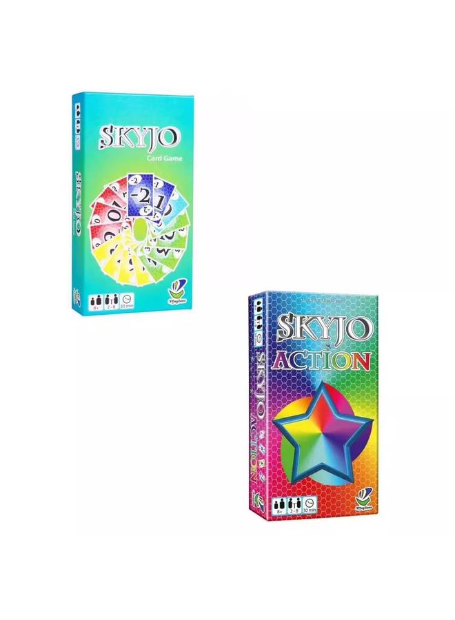 Bluejw English Version Best-selling Skyjo Action Card Sky City Table Games Family Party Casual Card Games - Image 2