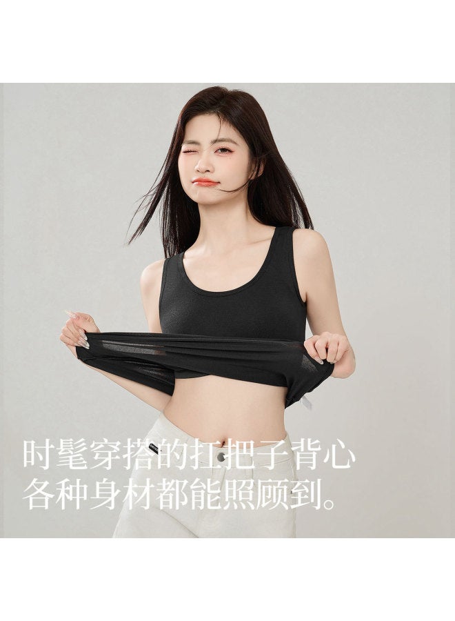 Top melon قميص نسائي نحيف متعدد الاستخدامات مع حمالة صدر مدمجة، مناسب للارتداء الخارجي - Image 5