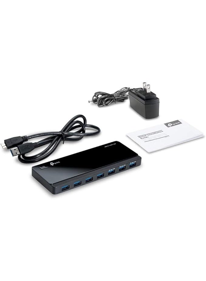 Tp-link Tl TP-Link UH700 USB Hub, 1.5A Fast Charging 7-Port Docking Station, 10x Data Transfer Speed up to 5Gbps, 12V/2.5A Power Adapter and 1m USB 3.0 Cable, - Image 4
