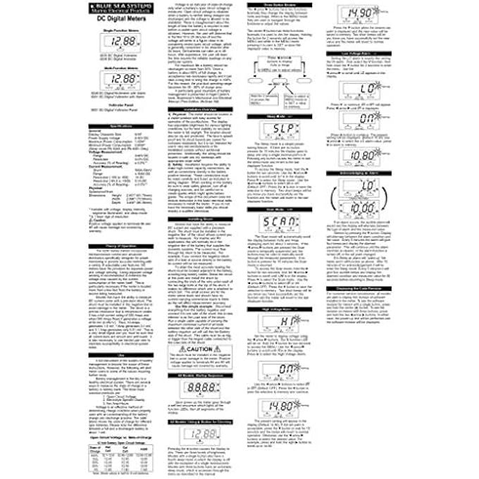 بلو سي سيستمز جهاز قياس الجهد الكهربائي الرقمي Blue Sea Meter - Image 2