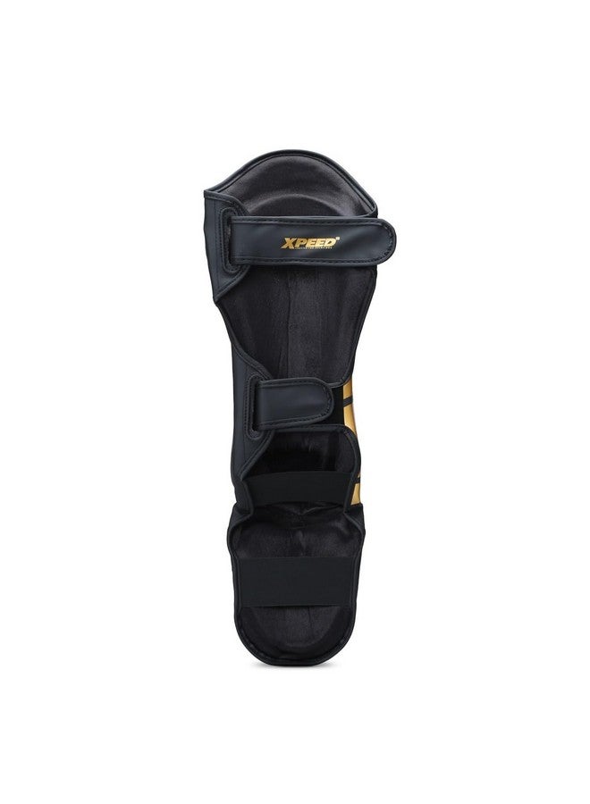 XPEED XP1806 Shin Pad/Shin Guard for Men and Women | Training Practice and Sports | Ultra Light Weight Shinguard with Ankle Adjustable | Hook and Loop Closure System (M, Yellow) - Image 3