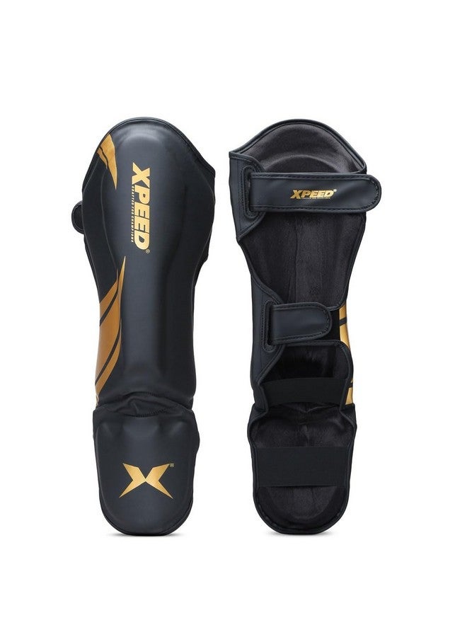 XPEED XP1806 Shin Pad/Shin Guard for Men and Women | Training Practice and Sports | Ultra Light Weight Shinguard with Ankle Adjustable | Hook and Loop Closure System (M, Yellow) - Image 1