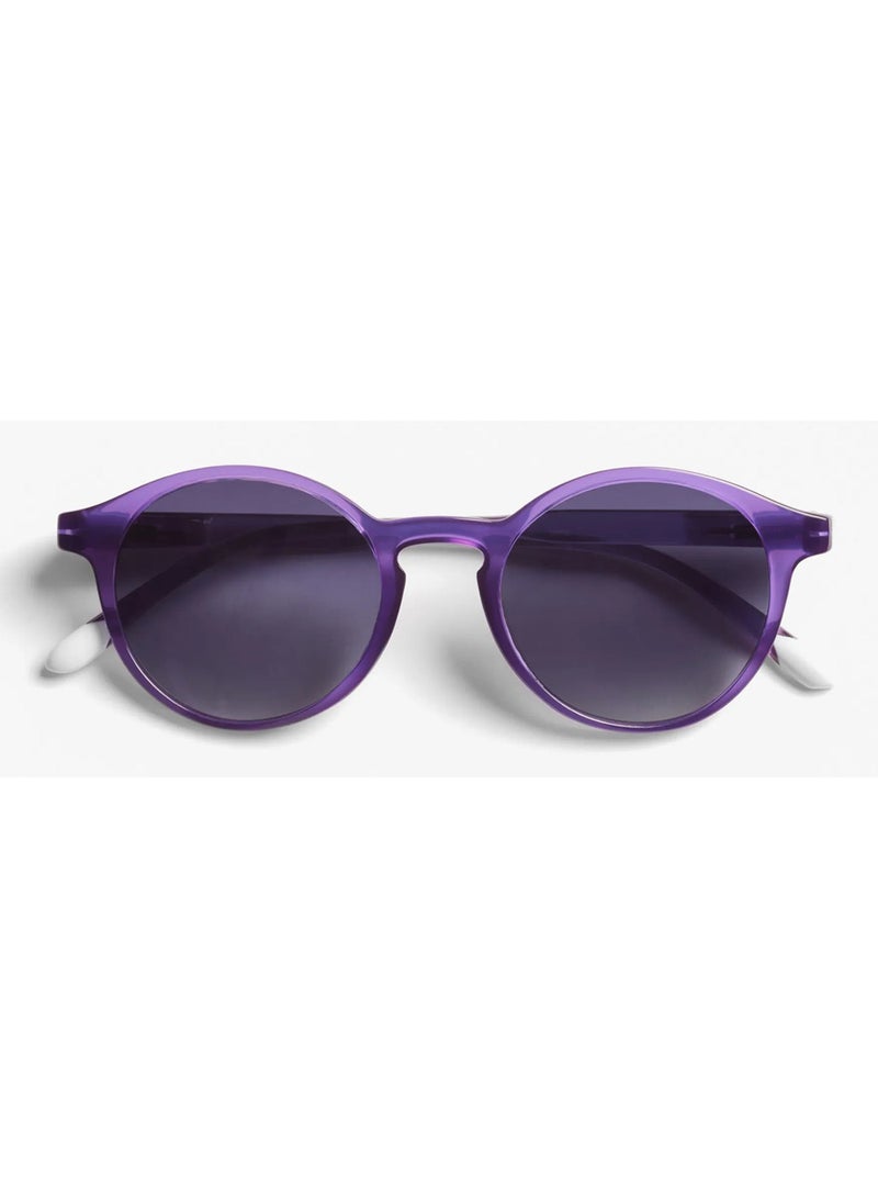 BARNER Le Marais Glossy Midnight Sun - Unisex  Round Sunglasses - Image 1