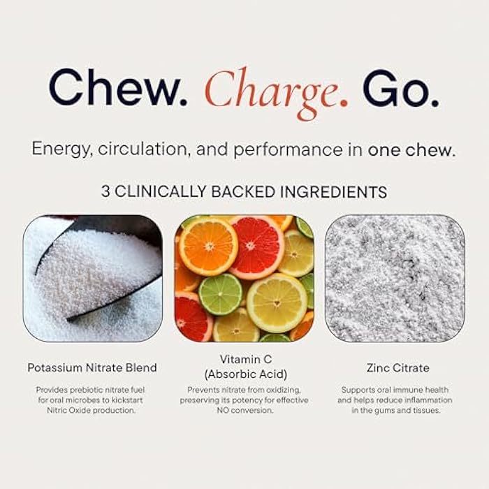 Berkeley Life Prebiotic Nitrate Mint Chewing Gum - Sugar-Free Chewing Gum Supports Nitric Oxide Production for Healthy Blood Pressure & Oral Microbiome Health - 8-Piece - Image 4