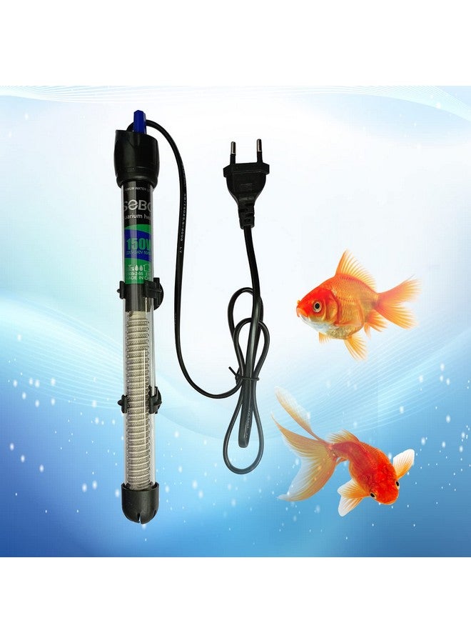 JAINSONS PET PRODUCTS سخان حوض السمك الزجاجي سوبو من جينسونز للمنتجات الحيوانية - سخان حوض سمك قابل للغمر بالكامل / درجة حرارة قابلة للتعديل (20°-32°C) سخان حوض السمك (150 واط) - Image 1