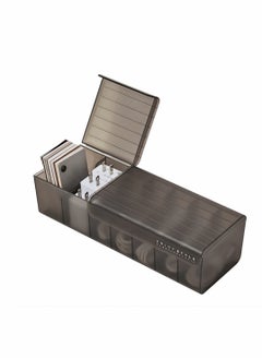 Data Cable Organizer Box, Wire Data Cord Management Case, Charge Cable Management 7 Compartments Storage Box, Cord Sorter Small Desk Electronic Accessories Organizer and Storage