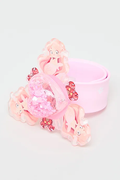 R&B Hair Accessories & Slap Bracelet Set