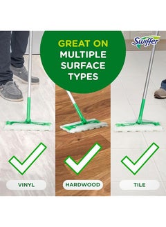 Swiffer Sweeper 2 In 1 Mops For Floor Cleaning Dry And Wet Multi Surface Floor Cleaner Sweeping And Mopping Starter Kit Includes 1 Mop + 19 Refills 20 Piece Set  - Image 4