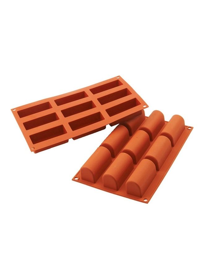 NIBEMINENT 2-Piece Cake Dessert Mold Brown 30x17.5x3.5cm  - Image 1