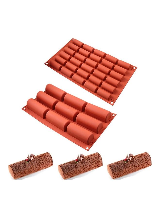 NIBEMINENT 2-Piece Cake Dessert Mold Brown 30x17.5x3.5cm  - Image 5