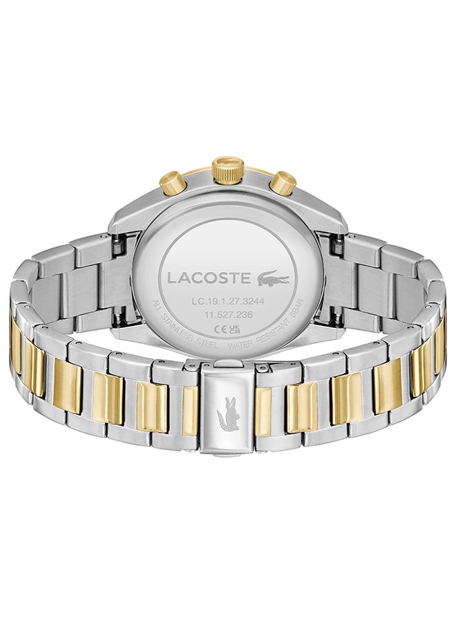 LACOSTE - ساعة يد رجالية كرونوغراف دائرية الشكل من الستانلس ستيل 2011348 - 42 ملم - Image 1