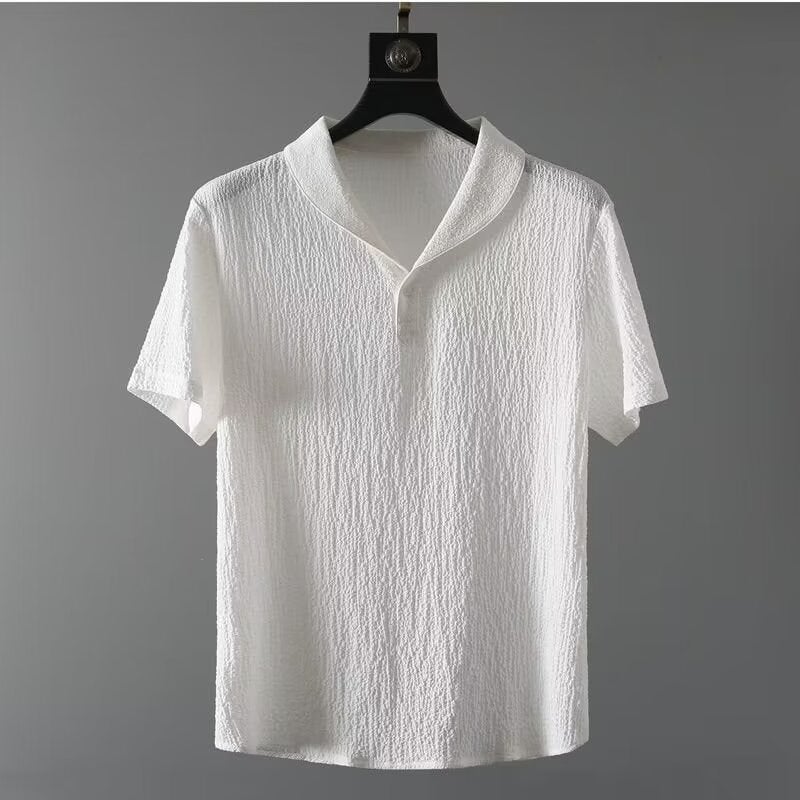 2024 Mens Summer Casual Suit Slim Trendy Luxury Sportswear White - Image 4