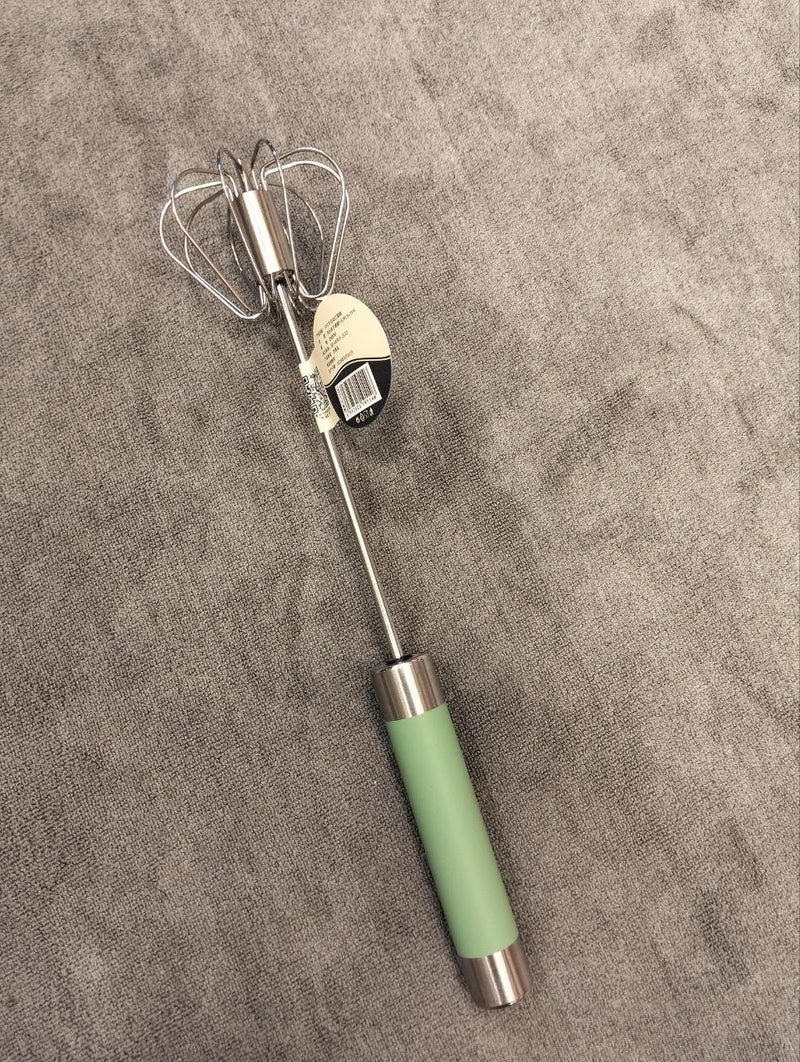 Manual Stainless Steel Egg Whisk with Colorful Handle - Image 4