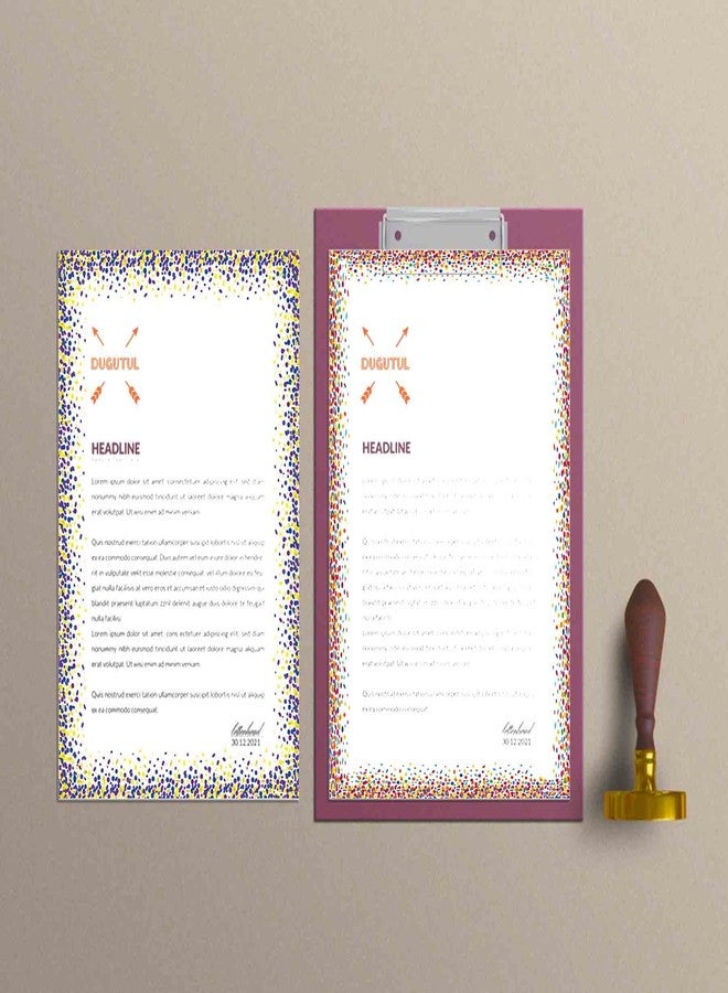 DUGUTUL Thicker Colorful Stationery Paper, Aesthetic Paper 8.5 x 11", 48 Sheets, 6 Styles, Double Sided, Pretty Paper, Decorative Scrapbook Paper, Printer Friendly for Invitations (A - F) - Image 2