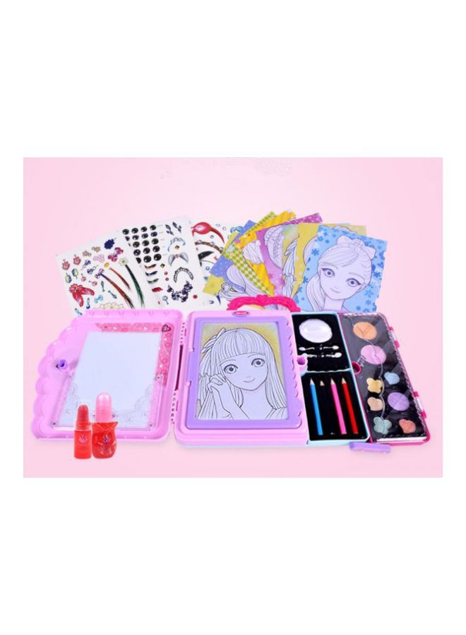 NIBEMINENT Barbie Girl Makeup Suitcase Gift Set  - Image 5