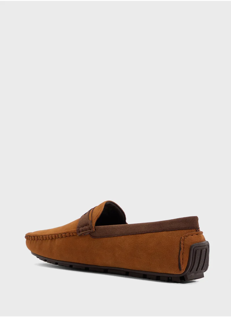 روبرت وود Color Block Suede Loafers