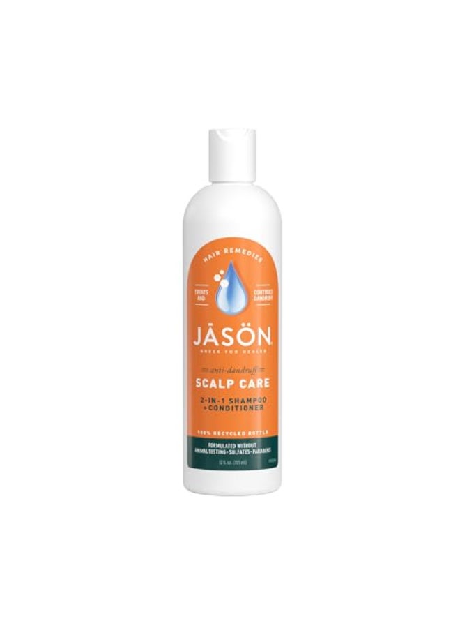 Jason Dandruff Relief Treatment 2in1 Shampoo Conditioner 12 Oz - Image 1