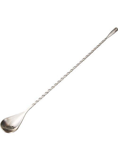 NJ NJ Teardrop Bar Spoon, Extra Long Bar Stirrer 40 cm, Cocktail Spoon Mixing Spoon Stainless Steel Professional Cocktail Bar Tool Japanese Style Teardrop End Design - 1 Pc.  - Image 3