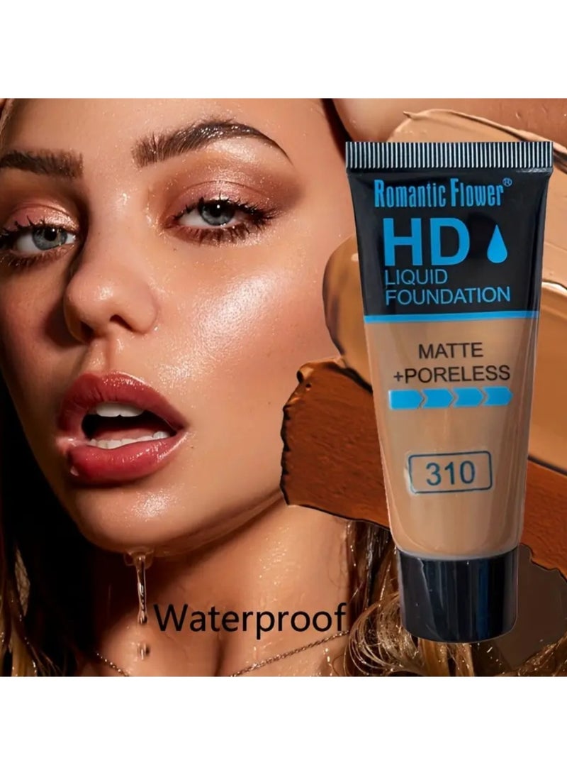 Contouring & Concealing Liquid Foundation, 1pc Pack, Three Shades Available, Lightweight Liquid Foundation with Excellent Concealing Effect, Natural Finish, Covers Blemishes,, and Facial Imperfections - Image 3