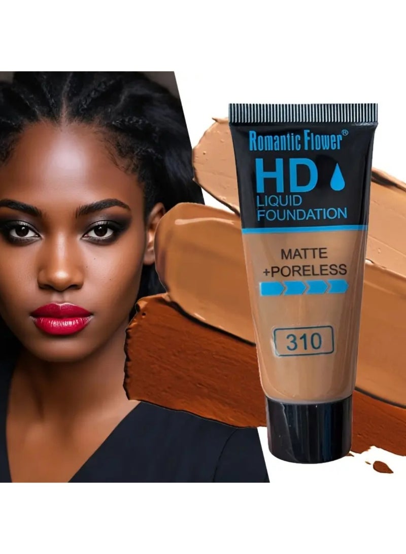 Contouring & Concealing Liquid Foundation, 1pc Pack, Three Shades Available, Lightweight Liquid Foundation with Excellent Concealing Effect, Natural Finish, Covers Blemishes,, and Facial Imperfections - Image 4