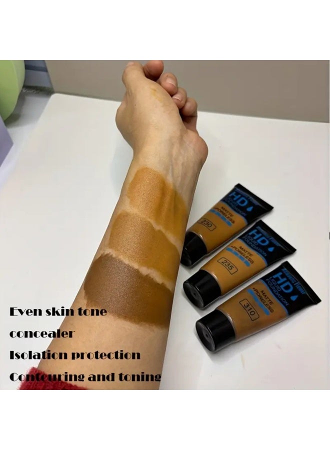 Contouring & Concealing Liquid Foundation, 1pc Pack, Three Shades Available, Lightweight Liquid Foundation with Excellent Concealing Effect, Natural Finish, Covers Blemishes,, and Facial Imperfections - Image 5