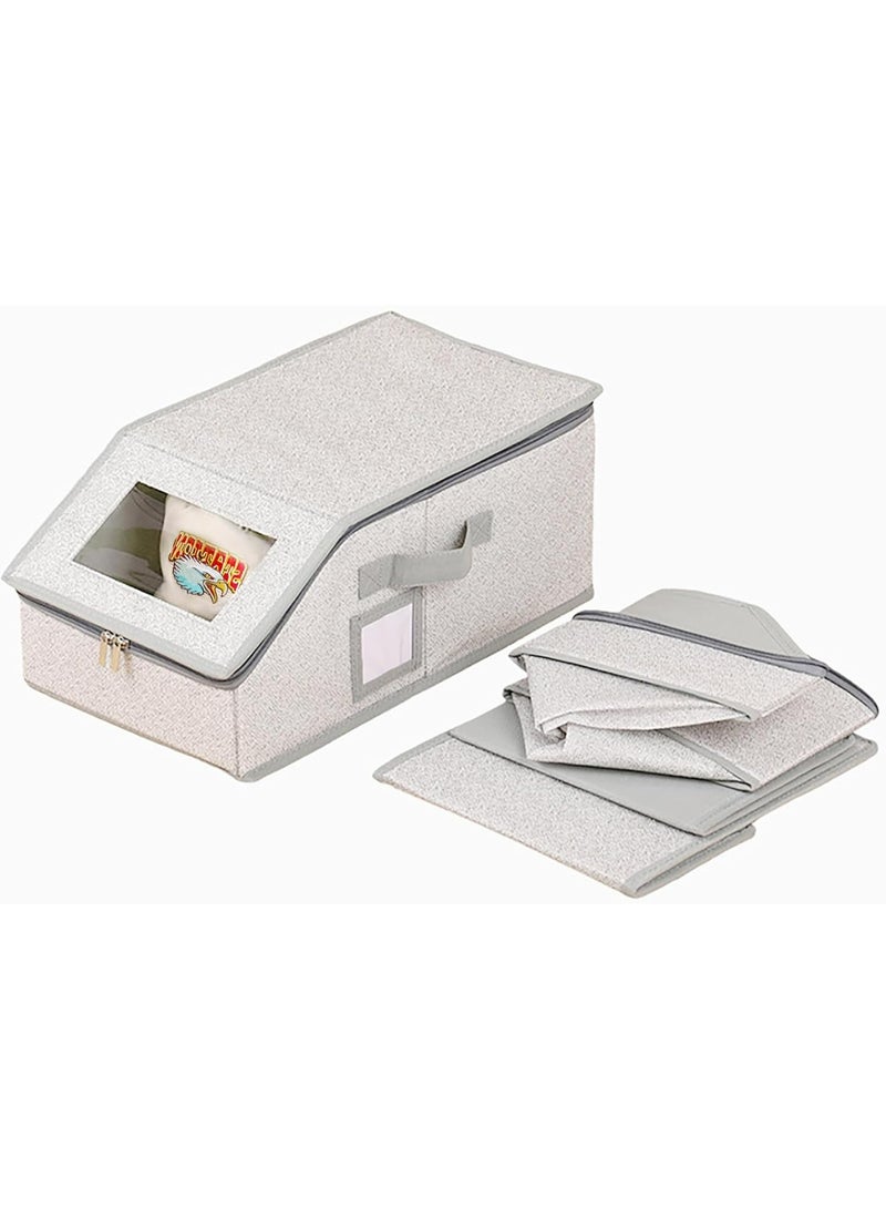 Hat Organizer for Baseball Caps,Hat Organizer for Closet, Sturdy Stackable Storage with Clear Lid, Flip-Top Access, Space-Saving Hat Box for Closet, Breathable Fabric - Image 5