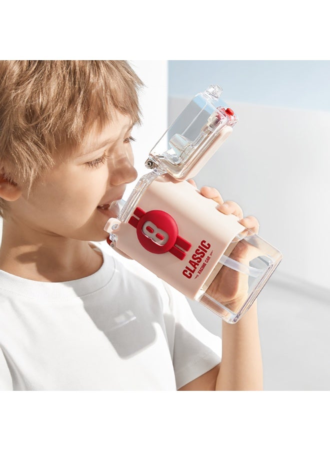 Classic Brands Babycare - 2-in-1 Clear Water Bottle for Kids 500ml Leak-Proof & Portable Design - 2 pcs Assorted Color - Image 4