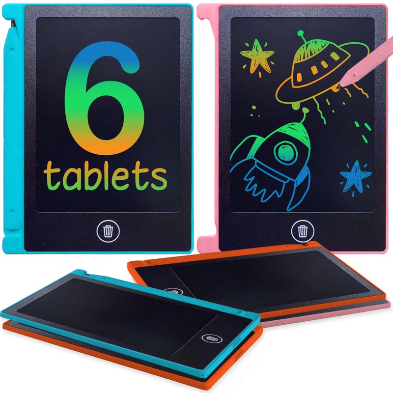 Playtapus Party Favor Mini LCD Writing Tablet for Kids 6 Pack 45 Inch Mini Drawing Board Fun and Educational for Kids that Sketch and Doodle Perfect Goodie Bag and Gift Bag Filler School Prize Or Gift - Image 2