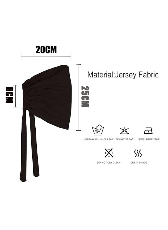 واي جيه غطاء عمامة داخلي 2 قطع قابل للتعديل وشاح سفلي نسائي مسلم أسود ، بيج ، رمادي - Image 2