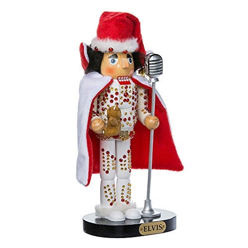 Elvis Presley Kurt Adler Elvis in White Suit Nutcracker, 10-Inch - Image 1