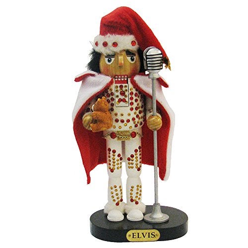 Elvis Presley Kurt Adler Elvis in White Suit Nutcracker, 10-Inch - Image 2