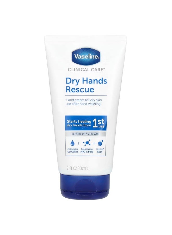 Vaseline Clinical Care, Dry Hands Rescue, Fragrance Free, 5.1 fl oz (150 ml)