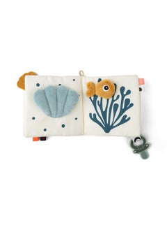 done by deer Sea Friends Activity Book Durable Baby Book With Soft Seashell Teether Crinkling Surfaces Tactile Textures And Toy Link For Onthego Entertainment.  - Image 2