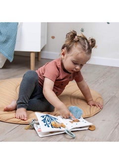 done by deer Sea Friends Activity Book Durable Baby Book With Soft Seashell Teether Crinkling Surfaces Tactile Textures And Toy Link For Onthego Entertainment.  - Image 5