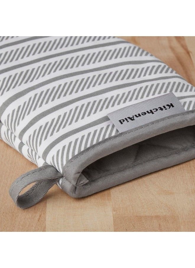 KitchenAid Albany Mini Oven Mitt 2Pack Set Grey 5.5"X8"  - Image 4