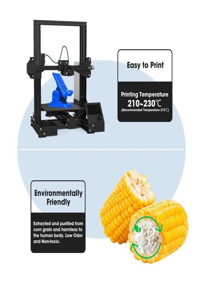 3DHoJor PLA Pro (PLA+) Filament 1.75mm, 3D Printer Filament PLA Plus, Cardboard Spool 3D Printing Filament PLA +, Dimensional Accuracy +/- 0.03 mm-Blue,1kg - Image 3