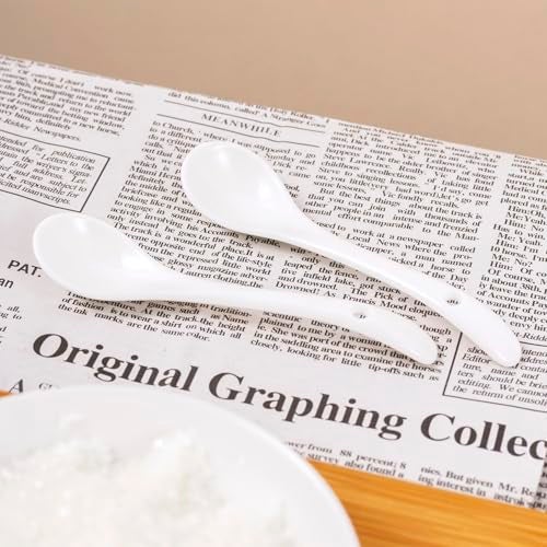 Mosuji 6-Pack Small Porcelain Salt & Spice Spoons, Traditional White Condiment Spoons – 11cm(4.4inch) - Image 3