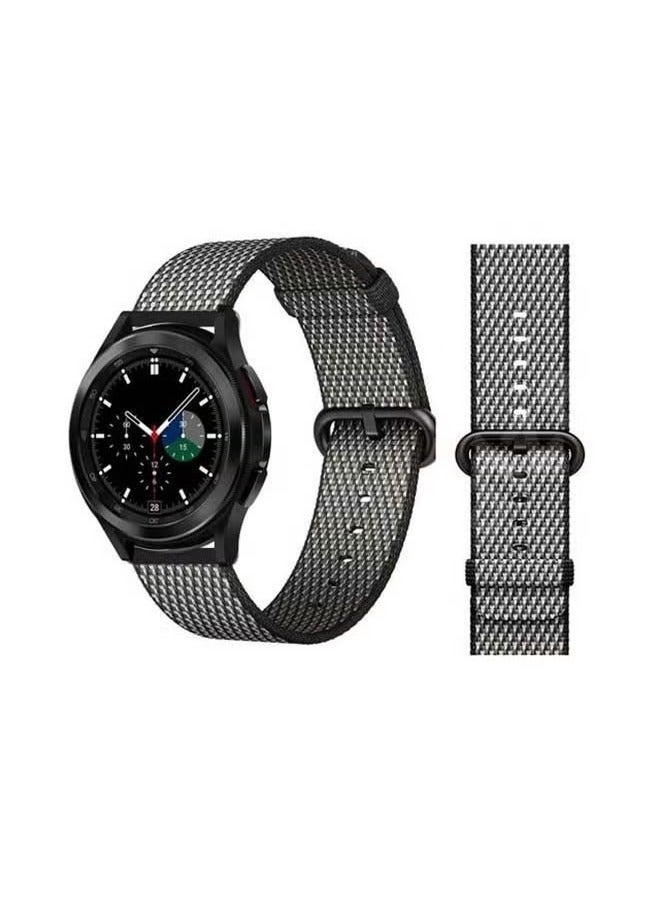 vesus Replacement Band For Samsung Galaxy Watch4 Black Check