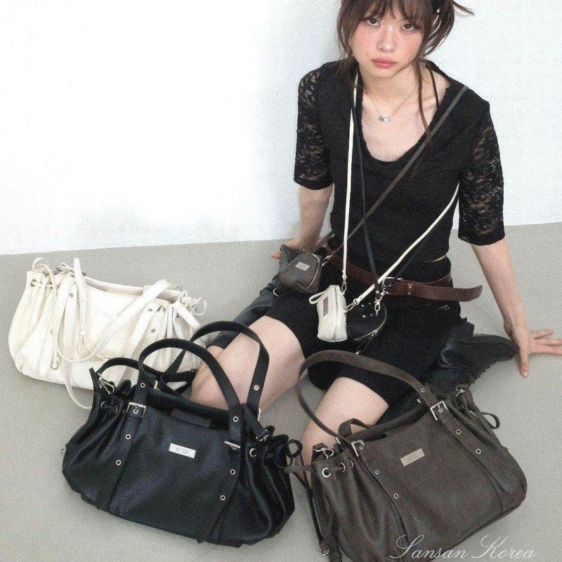 Korean Retro PU Shoulder Bag for Women - Image 2