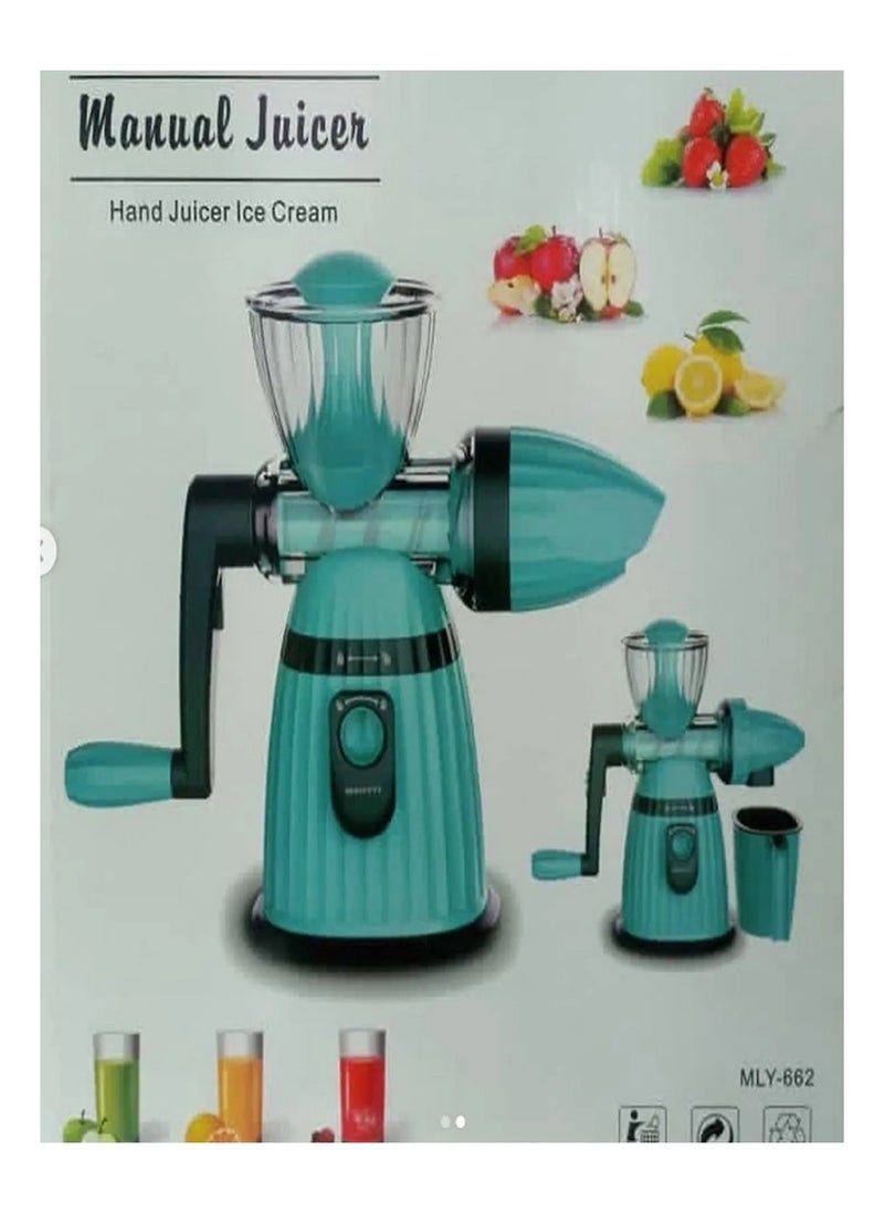 Meileyi - 2-in-1 Manual Juicer & Ice Cream Maker - Image 1