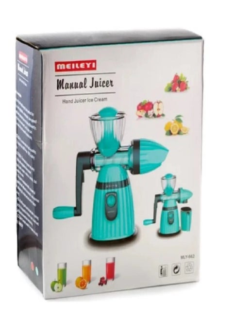 2-in-1 Manual Juicer & Ice Cream Maker