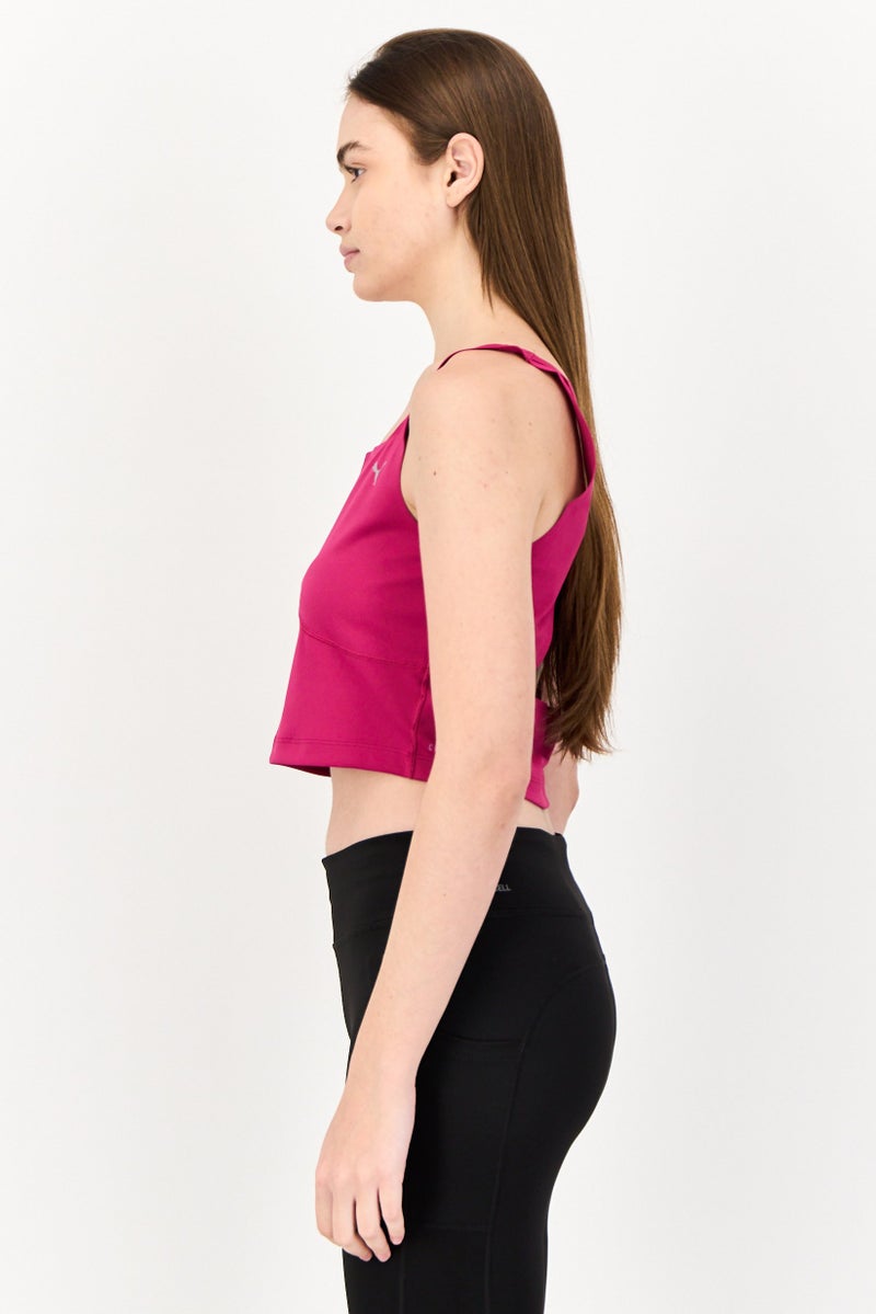 PUMA Women Sportswear Fit Brand Logo Training Sport Bra, Magenta - Image 2