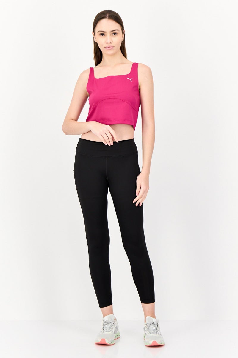 PUMA سوت رياضي للنساء بشعار العلامة التجارية، ماغنتا - Image 4