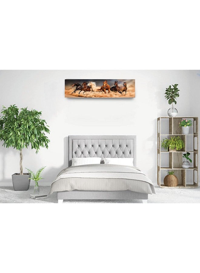 SVK Dream Printed Color Air Conditioning Dust Cover Waterproof Folding AC Covers for Split for 1.5 ton Indoor Unit (Size:38 x 12 x 9 inch) (Horses Print) - Image 2